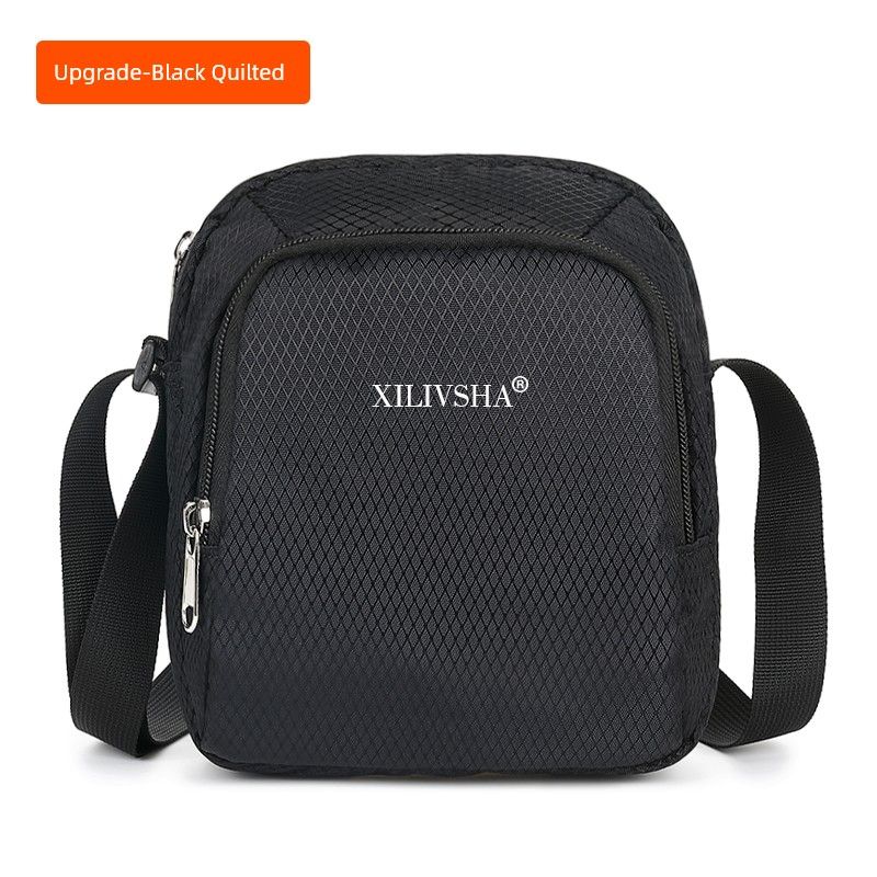 

Women s Oxford Cloth Casual Lightweight Crossbody Bag Upgraded Version-Black Diamond Plaid