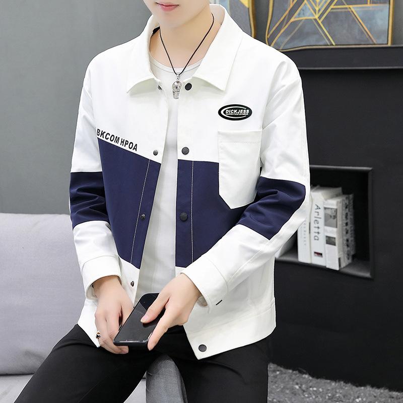 Spring and Autumn Korean Style Slim Men's New Coat Lapel Tops Men's Coats New Jackets Men's Clothing