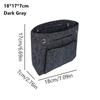 Simple Felt Handbag Insert Bag Bag Support Large Capacity Internal Bag Storage Organization Portable Purse Liner