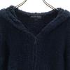 BAREFOOT DREAMS Long Sleeve Zip Hoodie M Navy Women Used