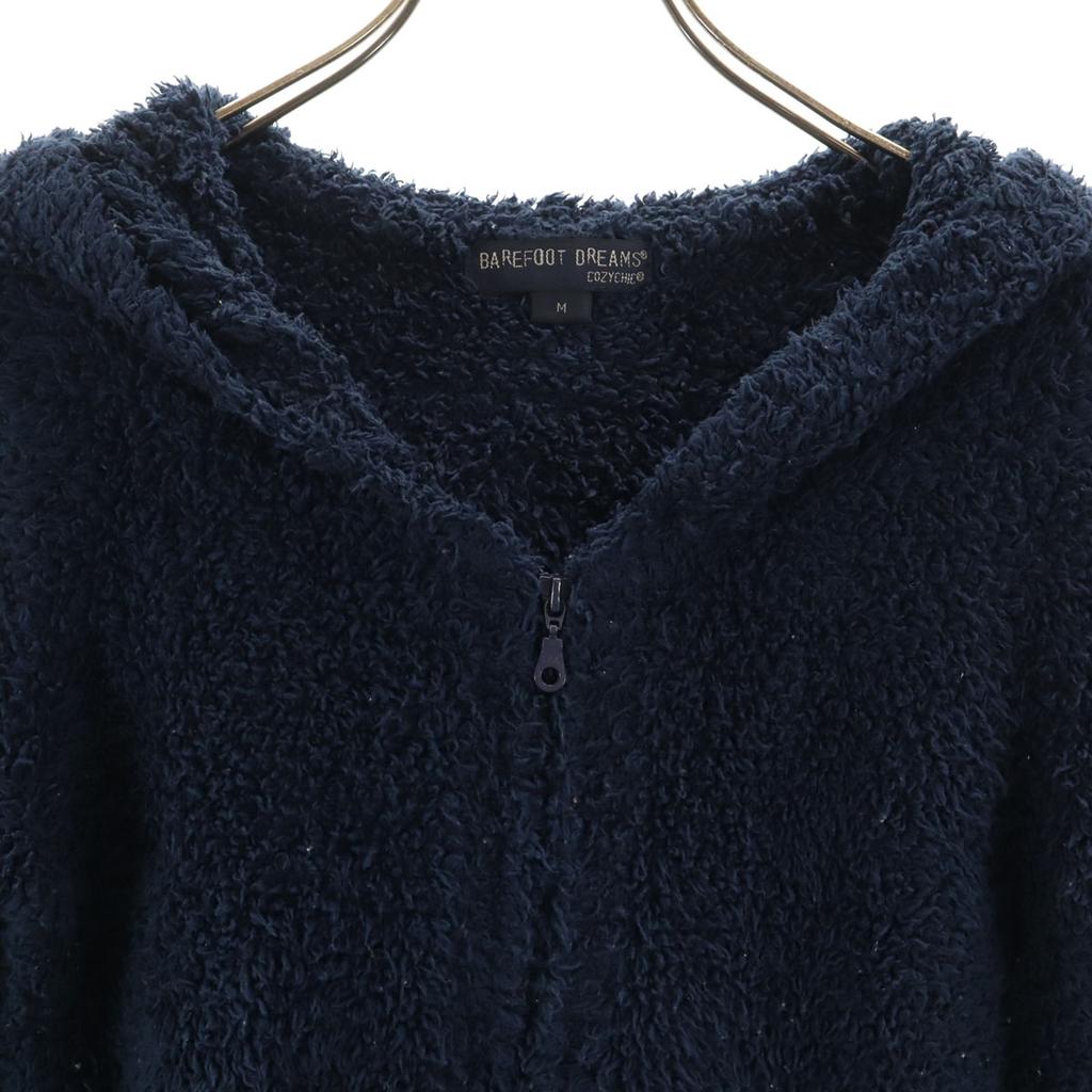 BAREFOOT DREAMS Long Sleeve Zip Hoodie M Navy Women Used