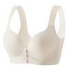 Seamless Underwear Women's Front-buttoned Bra No Underwire Gathering Bra Thin Vest Bra Push Up Bra