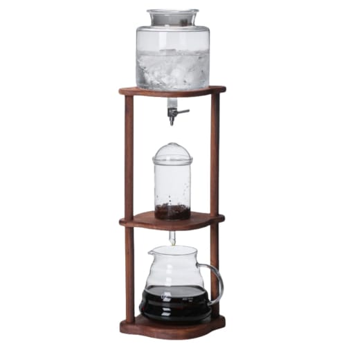 

Glass iced coffee water dripper, cold brew coffee pot, ice drip coffee maker, glass coffee pot, cold brew coffee, cold dripper, slow coffee, cold brew