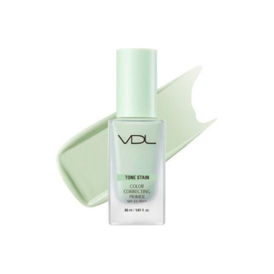 VDL Tone Stain Color Correcting Primer Mint Redness Neutralizing Makeup Base 30ml