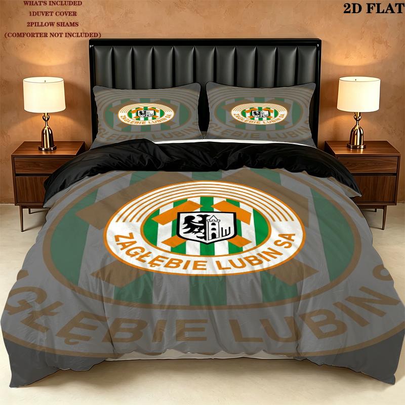 Zagbie Lubin Pattern Bedding uilt Set uilt Cover Pillowcase Home Decoration Birthday Gift (1 * duvet cover + 2 * pillowcase without core)