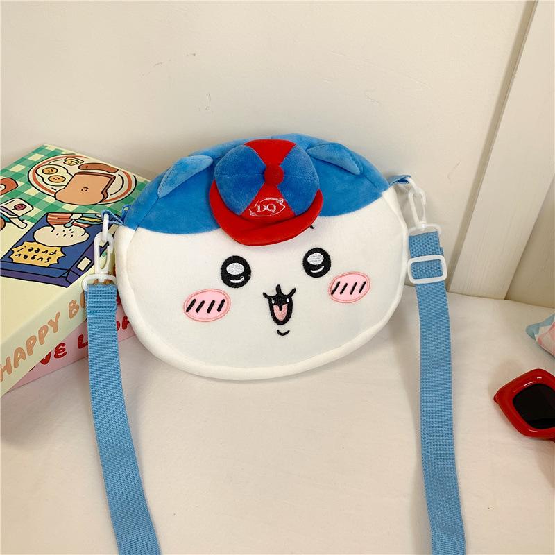 

Новая кавайная плюшевая сумка модная простая сумка-мессенджер 2025 мультяшная милая забавная на плечо через плечо 25X21X5