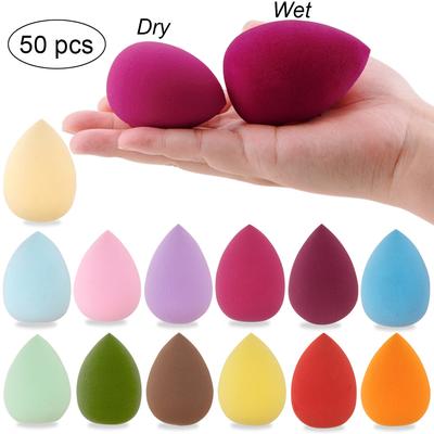 10/20/50 Pezzi Piumino Cosmetico Spugna per Trucco Fondotinta da Donna Bellezza Viso Cosmetici Spugna per Sfumare Forma a Goccia Piumini per Trucco