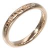 TIFFANY&Co. T&CO. Band Ring K18 Pink Gold/diamond #4.3(US Size) 3g Women Used