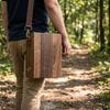 Caja de Madera Mensajero de Escritores Nostálgicos Bolso Portátil para Herramientas de Artista Almacenamiento de Materiales de Arte
