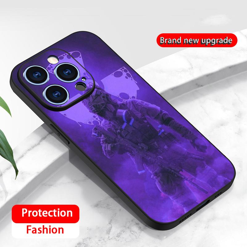 Game Stalker 2 hot pattern design Phone Case For iPhone 16 16e 15 14 13 12 11 Plus Mini Pro Max Soft black Shockproof Cover