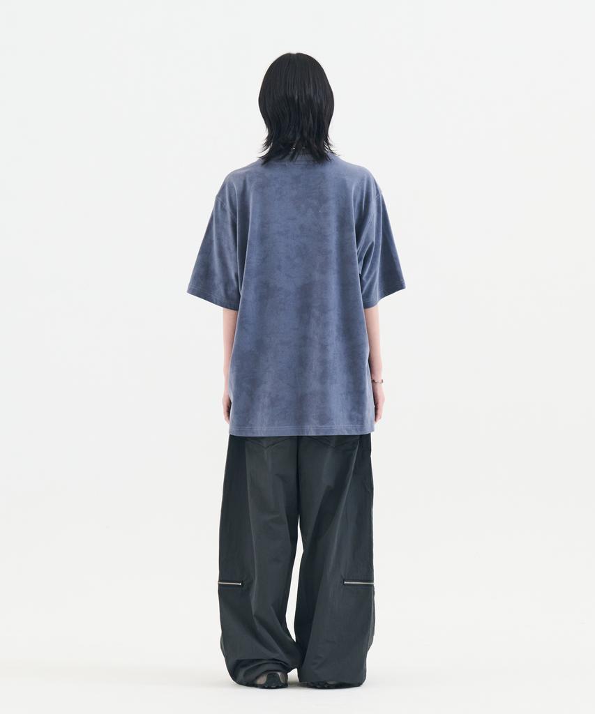 Nontai Pigment Dyed Vintage Band Graphic Tee (Blue)
