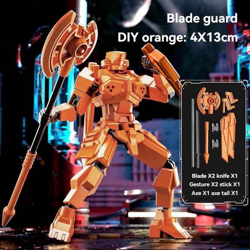 Multiple Styling Blade Warrior Robot Model Lucky Figure Kids Toys Gift Multi Jointed Movable Action Figuras Diy Assemble Toys
