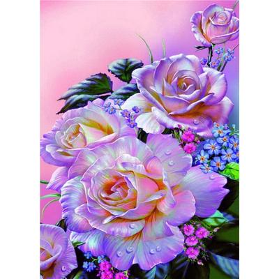 5D DIY Diamant Malerei Bouquet Rosen Strass Kits Stickerei lila Blume Diamant Home Decor