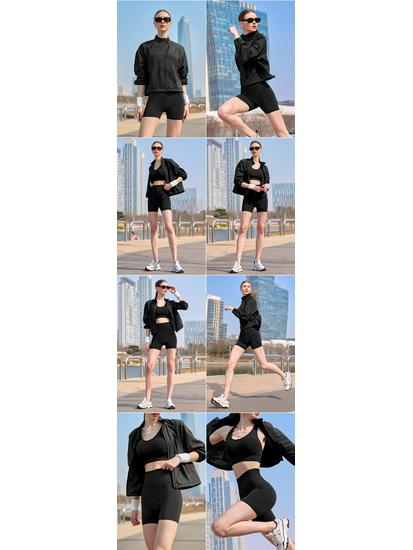 High Waist Hip Lift Yoga Shorts - Women's Slimming, Anti-Exposure Running Leggings