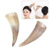 1 Pcs Cow Horn Hair Scrubbing Combs Clean Scalp Head Meridian Massagebrush Wide Tooth Cow Horn Comb Barber Hairdressing Tools