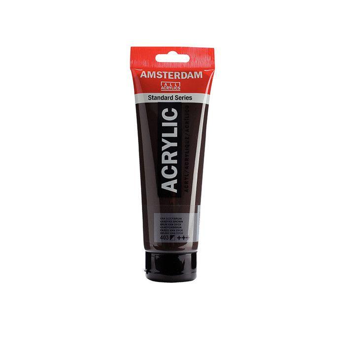 Acrylic Paint In Tube - Van Dyke Brown - 403 - Amsterdam - 250ml