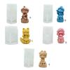 Princess Doll Candle Mold Silicone Gypsum Molds Desktop Decorations Handmade Scented Candle Making Wax Resin Soap Mould