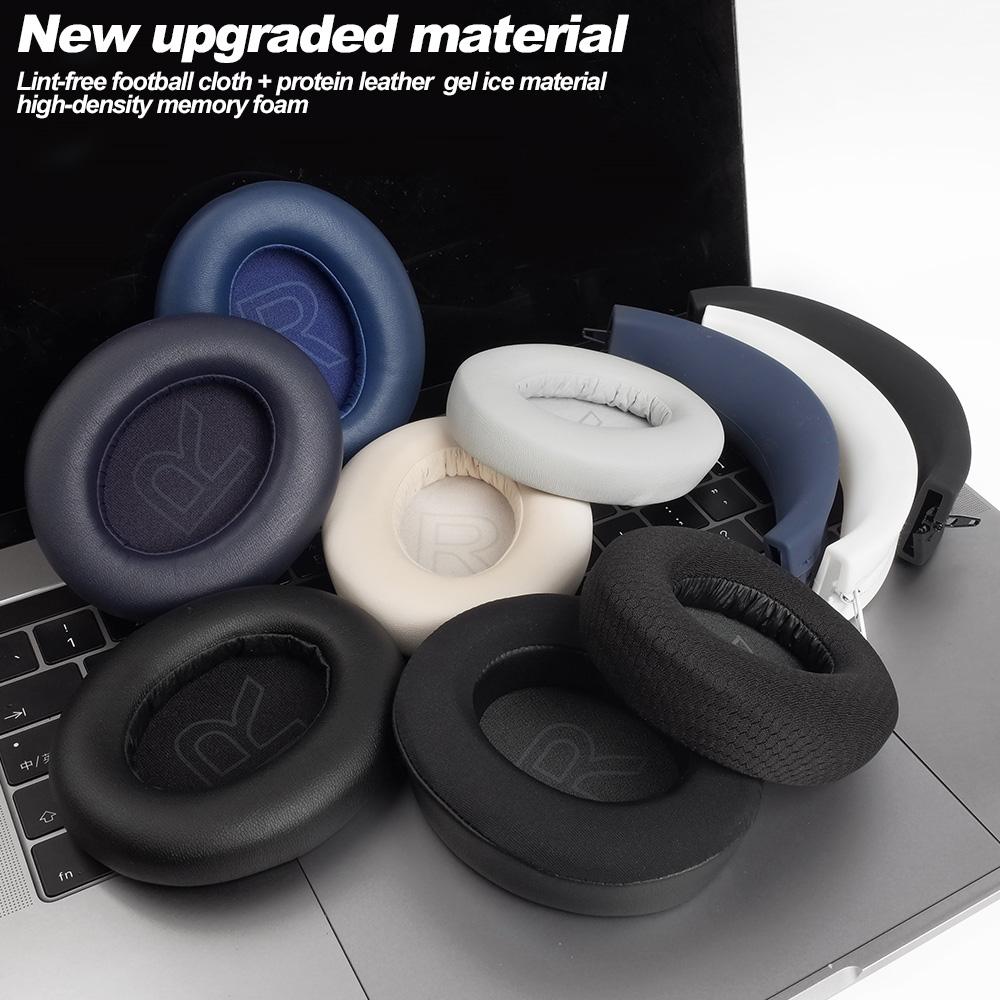 Earphone Pads for Anker Soundcore Life Q20 BT Replacement Pink Earpads Headphones Earmuffs Mesh Memory Covers Sponge Protein