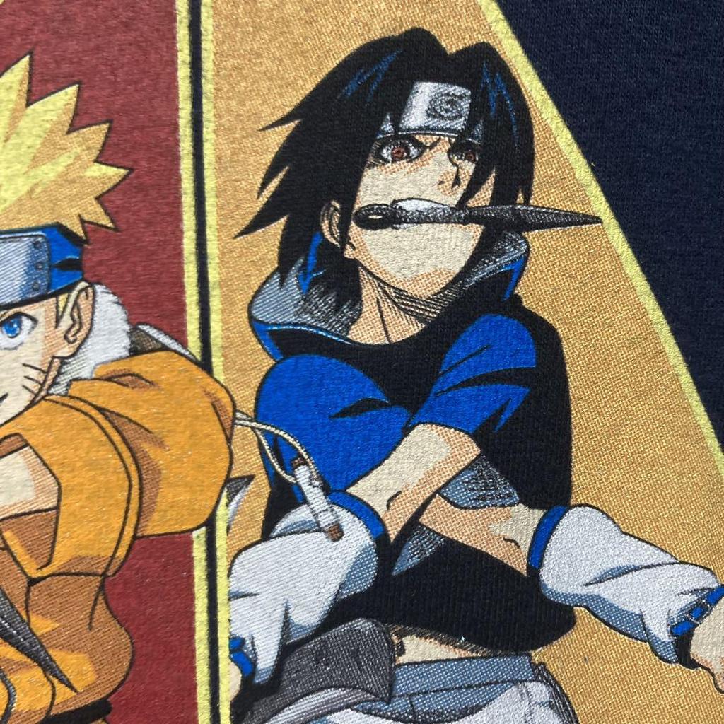 [USED] Rare Naruto T-shirt, Navy, Oversized, Anime
