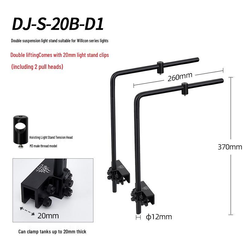 Willcon WeekAqua Single-Arm Pendant Light for Aquatic Plants and Aquariums