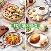 6 Pack Stainless Steel Dinner Plates, Camping Tableware, Round Pizza Tray, Outdoor