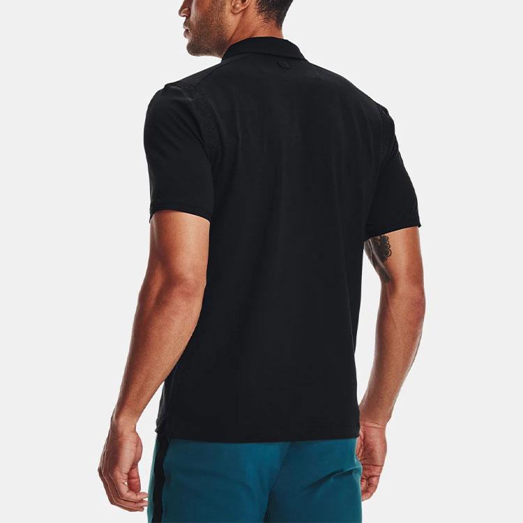Under Armour Curry Icon Butterfly Embroidery Sports Polo Shirt Men Polo Shirts Black 1367863-001