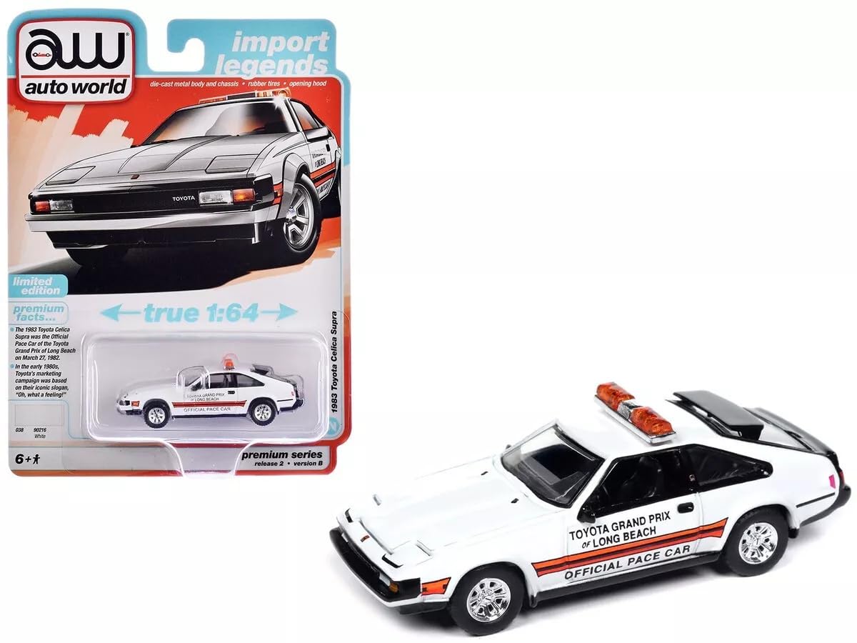 

autoworld 1/64 toyota celica supra 70 1983 автомобиль безопасности Гран-при Лонг-Бич celica supra autoworld мини-машина белый