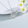 Simple Minimalist Stainless Steel Geometric Pendant Necklace For Women