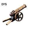Mini Alloy Cannon Figurine Realistic Miniature Artillery Launcher Model Statue Sculpture Collection Toy Home Office Desktop Decoration Ornament