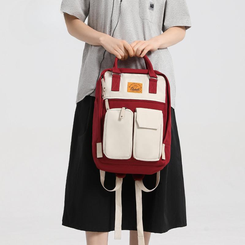 Backpack Female College School Bag Men's Computer Bag Travel High School Backpack Couple Bag
