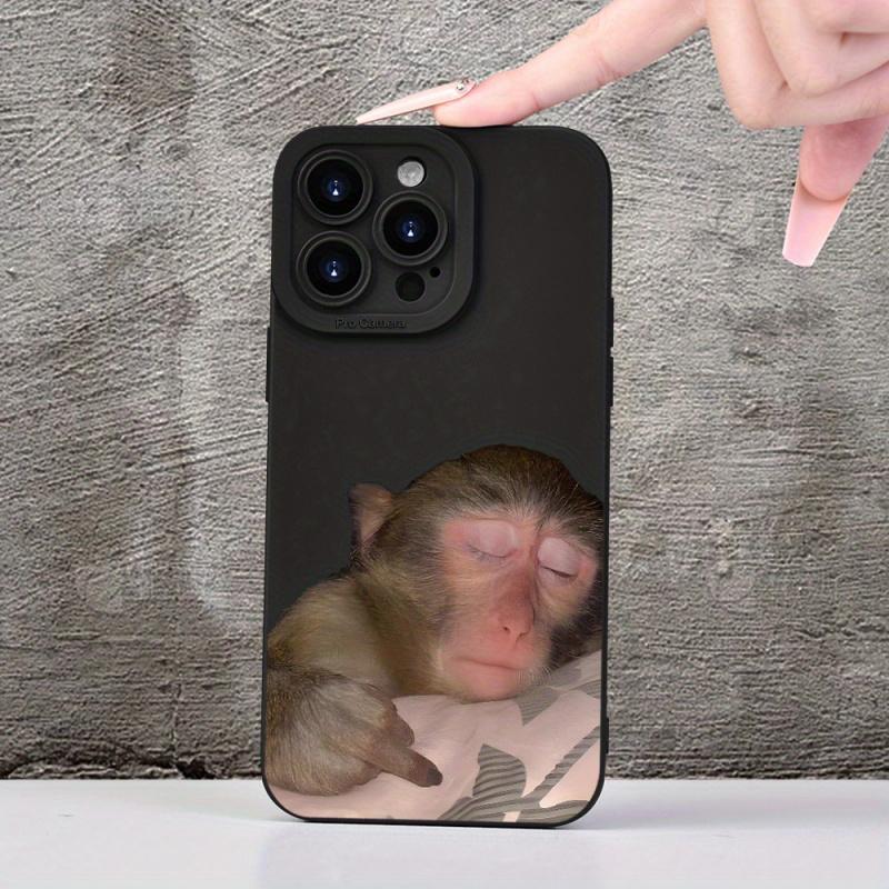 Cute monkey graphic phone case for iPhone 16 15 14 13 12 11 x XR Xs SE2 SE 8 7 plus pro Max mini silicone back cover