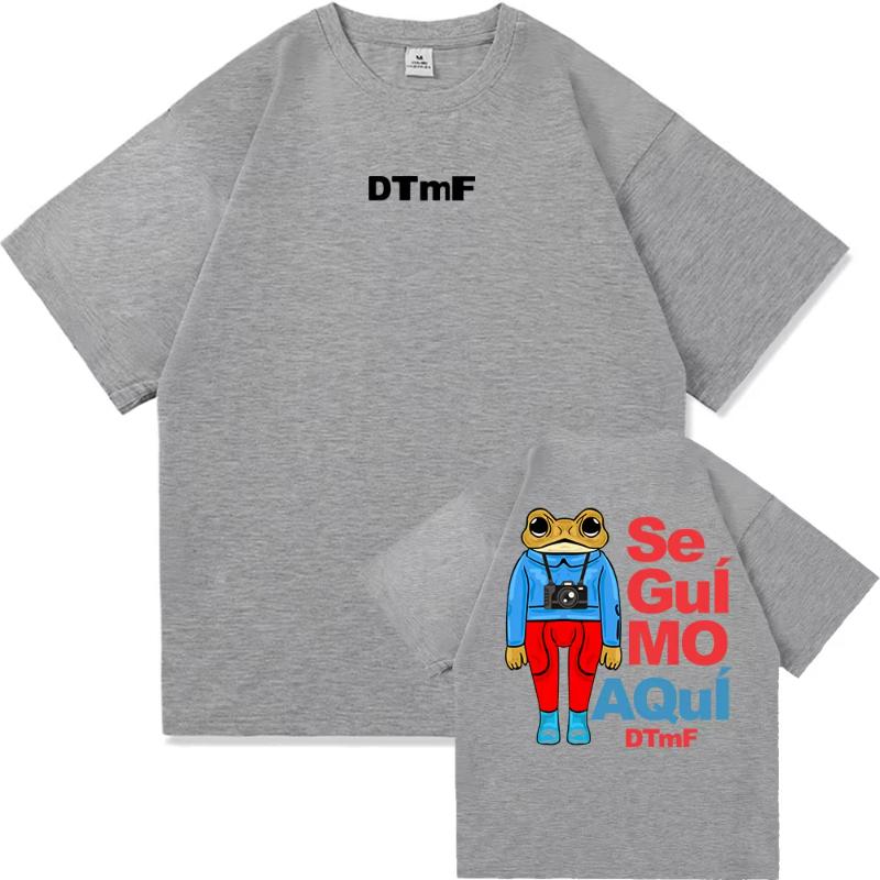 DTMF Debí Tirar Más Fotos Bad Bunny T Shirt Fashion Women Retro Funny Frog Tshirt Unisex DeBÍ TiRAR MáS FOToS Cotton Tees Shirts