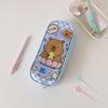 Cartoon Capybara Pencil Case Large Capacity Zippers Pencil Pouch Stationery Storage Bag School Supplies For Student Gift