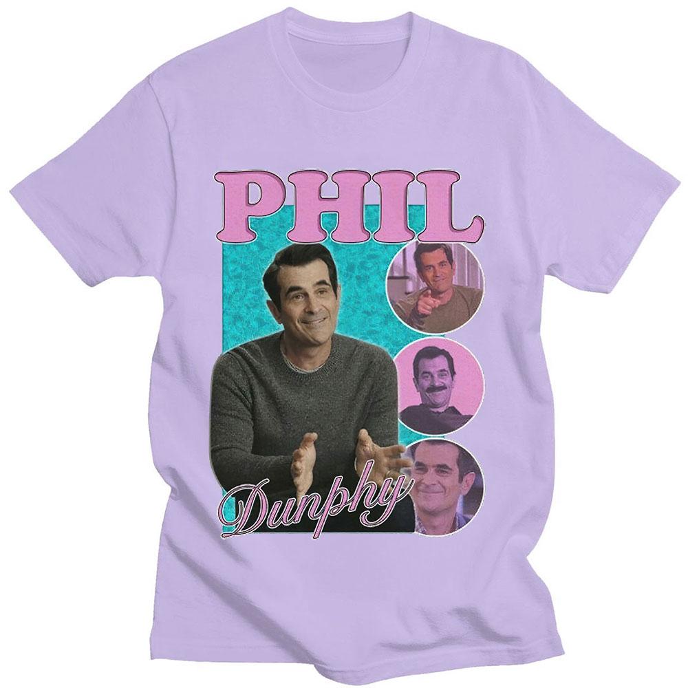 Phil Dunphy 2022 Amerikan TV Dizisi Tişörtleri Harajuku Grafikli Baskılı Kısa Kollu %100 Pamuklu Tişört Oversize Sokak Giyimi Unisex
