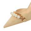 Women 7 cm 11 cm heels Sharp pointed pearl metal chain Women Pumps Stilettos suede High Heels Large size 43 Sexy Kitten heels