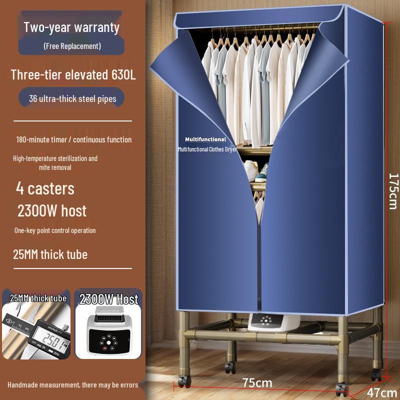 Compact Home Clothes Dryer: Quick-Drying Wardrobe Roaster