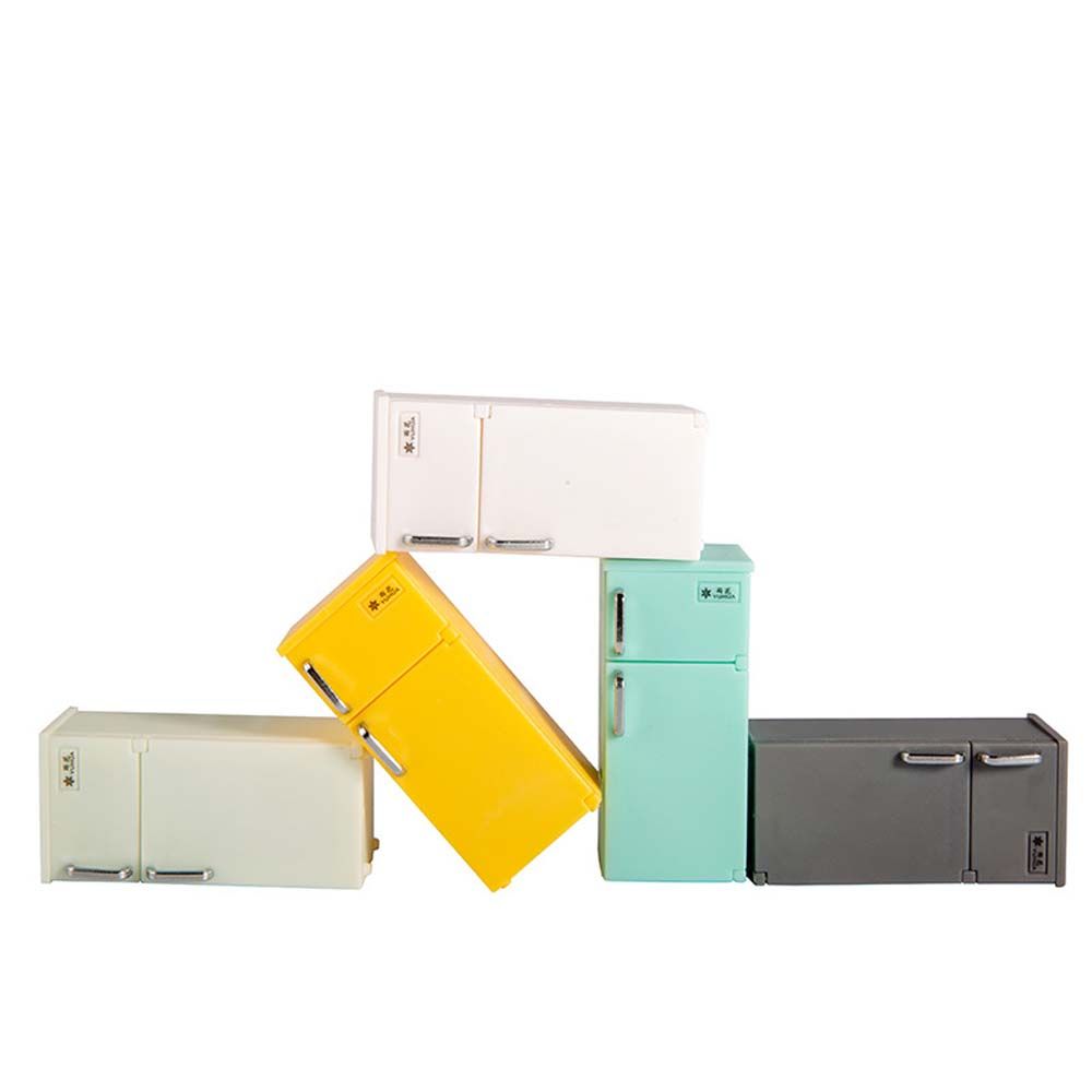 Dukkehus Tilbehør Simulasjon Kjøleskap 1:12 Dukkehus Miniatyr Dukkehus Dekorasjon