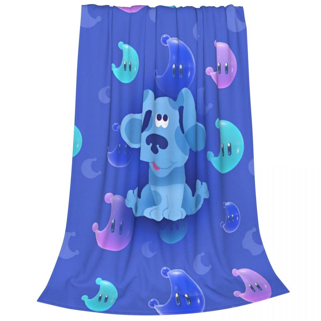 Blues Clues Cartoon TV Show Blanket Flannel Funny Warm Throw Blanket for Bedspread Winter