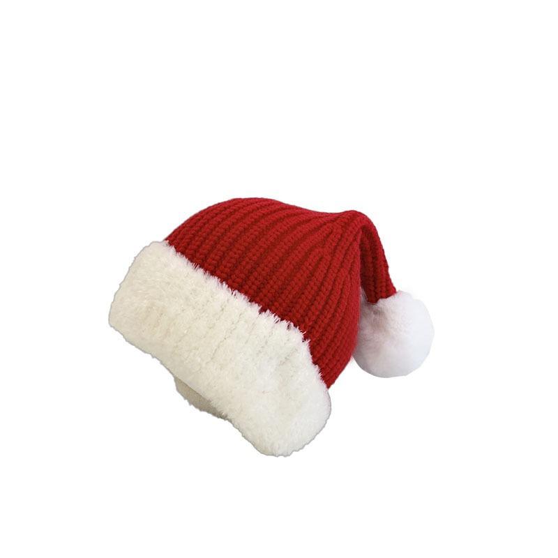 Christmas baby hat autumn and winter girls hat red full moon year old baby wool hat boys ear hat