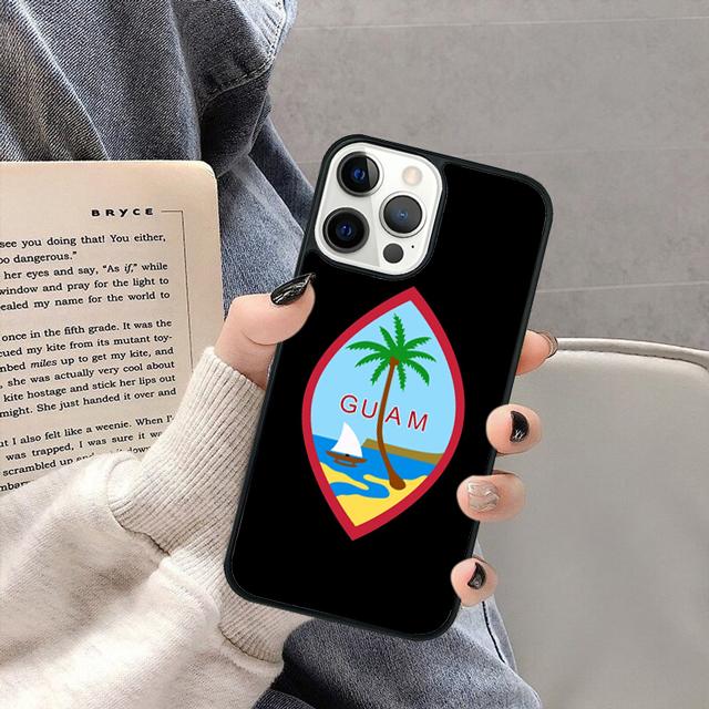 Guam Flag Phone Case Cover for iPhone 16 15 SE2020 13 14 11 12 Mini Pro Max 6 7 8 Plus  coque fundas Shell