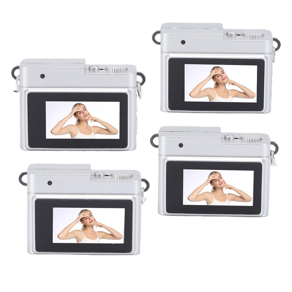 Small Keychain Camera 160 Degree Lens Built in LED Flash 0.96 Inch Color Screen 1080P 2MP Keychain Video Recorder for Travel