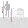 EMMEN Fence Gate with Spikes Steel 104 X 87 Cm Black