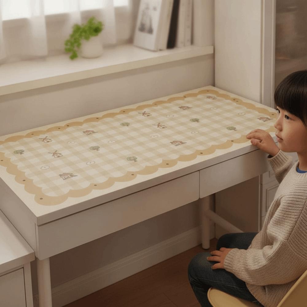 Waterproof Desk Mat Cartoon Keyboard Mat Study Cushion Table Protector Classroom