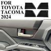 Carbon fiber style inner door handle bowl cover trims  for Toyota Tacoma 2024+