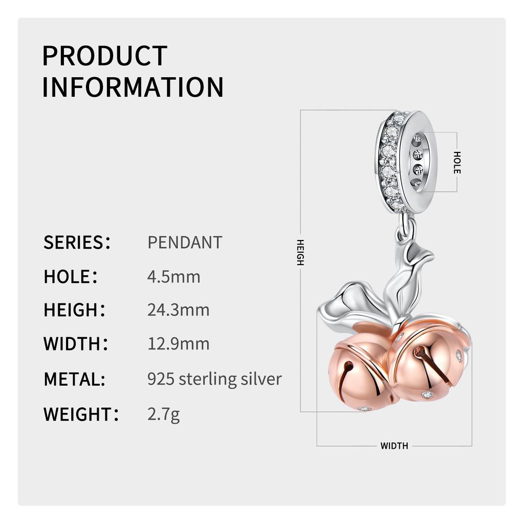 Świąteczny niedźwiedź Candy House Bell 925 srebrna bransoletka Charm dla kobiet tworzenia biżuterii wisiorek CZ dynia samochód łańcuch bezpieczeństwa koraliki