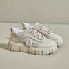 New Summer White Shoes for Female Students' Height-enhancing Breathable Sports Shoes Trendy Casual Shoes