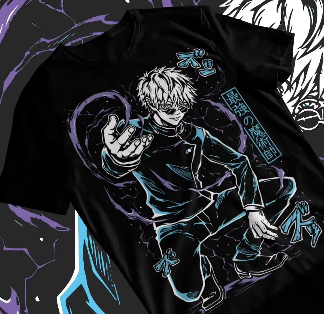 

2026 Fashion New Unisex Comfortable T-Shirt Jujutsu Kaisen Anime Unisex T-shirt Parent-child High Quality T-Shirt Streetwear... 5XL різнокольоровий