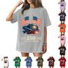 Women's Fashionable Casual Short-Sleeve Round Neck Printed T-Shirt For The 250th Anniversary Of The Founding Of The United States