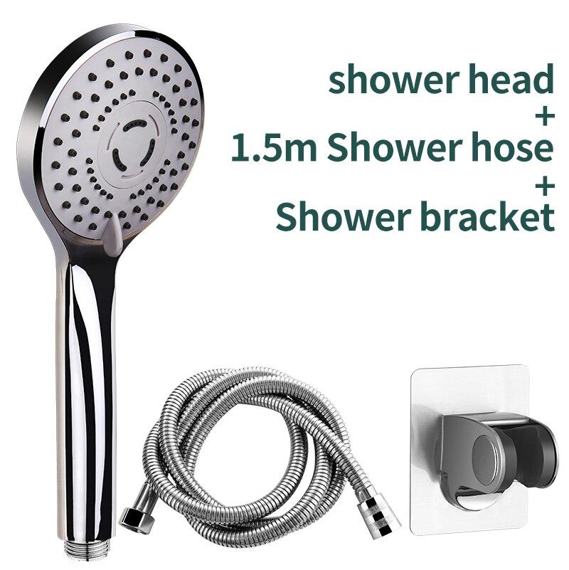 Bathroom Pressurized Hand Shower Package Accessories Shower Nozzle Large Water Output 5 Models Universal Adaptation Save Water