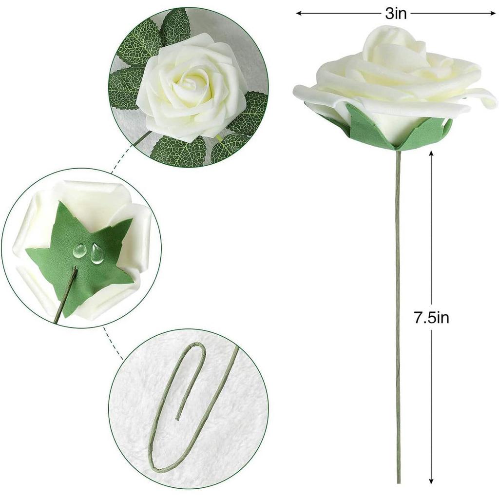 5/10/15/20/25Pcs Artificial Rose Flowers Wedding Decorations Centerpieces Arrangements Party Baby Shower Garden Home Decor Gifts